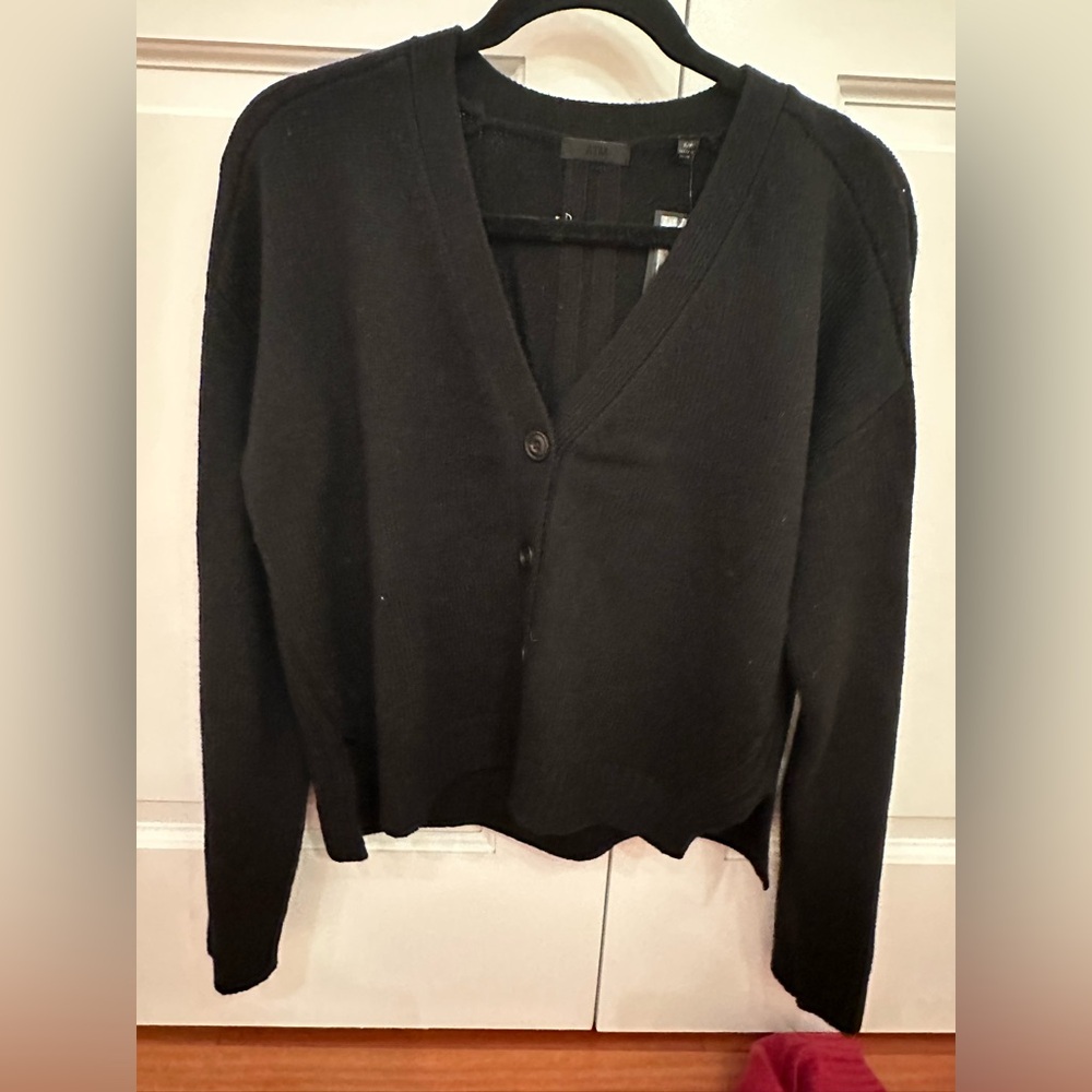 ATM Anthony Thomas Merino Wool V-Neck Cardigan